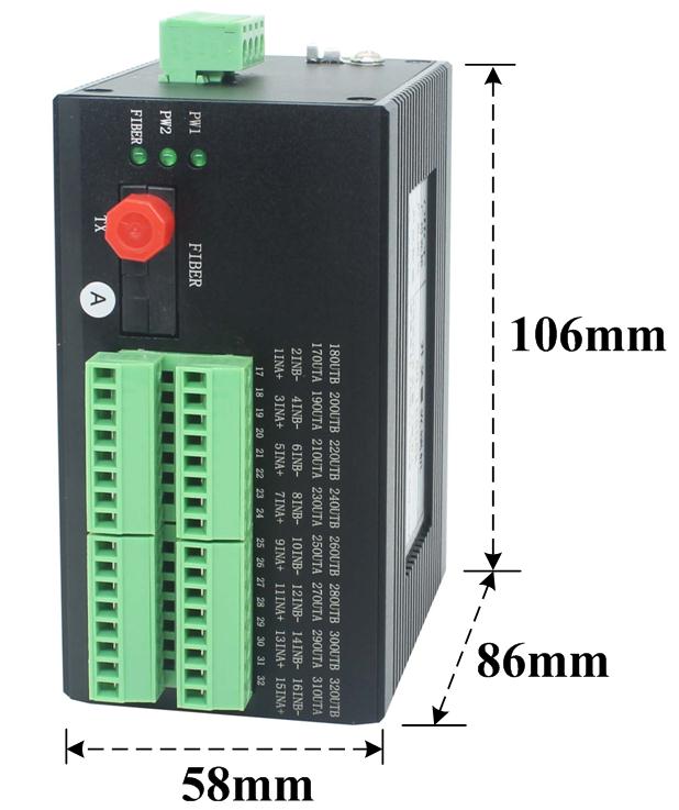 8路雙向開關(guān)量光端機(jī)